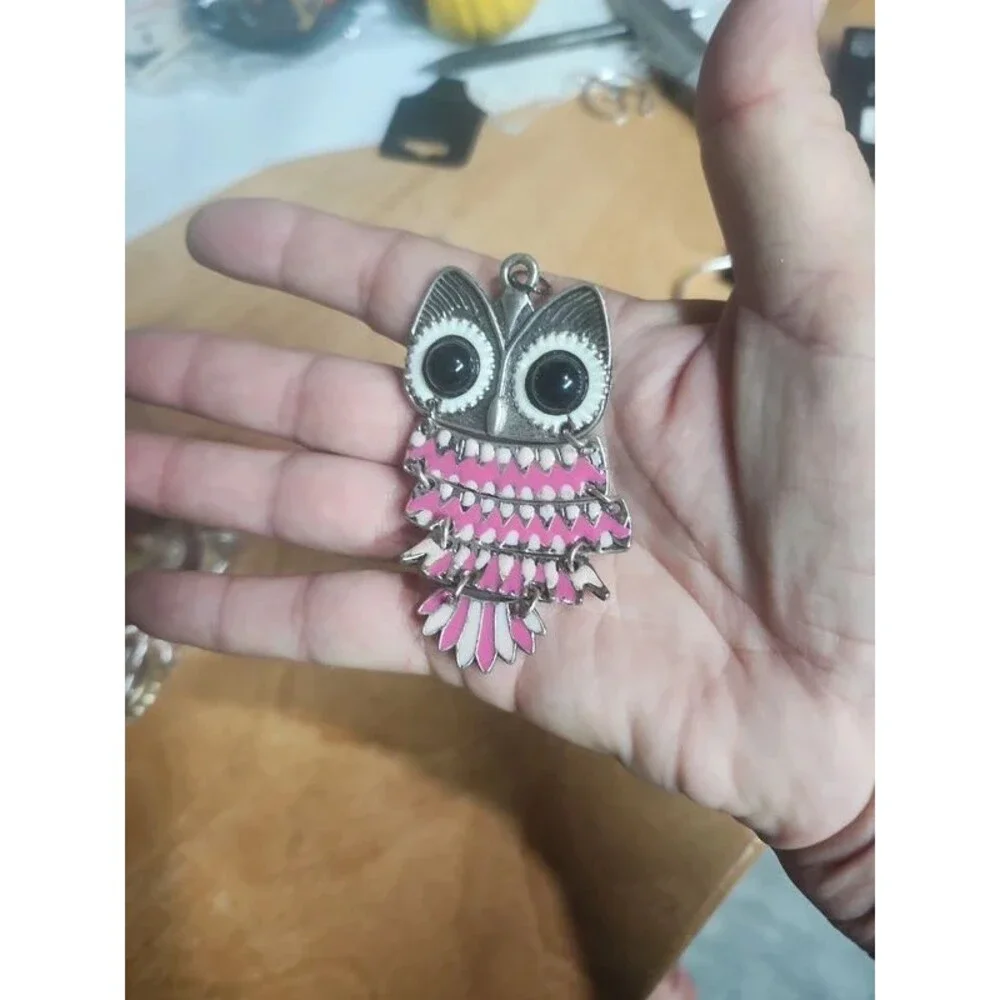 70s vive super cute owl pendant charm